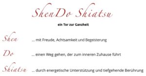 Was ist ShenDo Shiatsu?